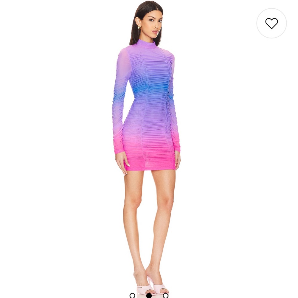 Rococo Sand Blake Mini Dress in Purple and Pink size S